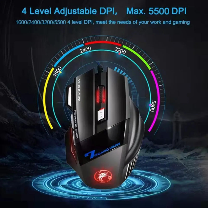 Mouse Gamer com iluminação